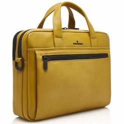 Best Castelijn & Beerens Nappa X Charlie Aktentasche RFID Leder 41 cm Laptopfach yellow