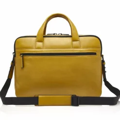 Best Castelijn & Beerens Nappa X Charlie Aktentasche RFID Leder 41 cm Laptopfach yellow