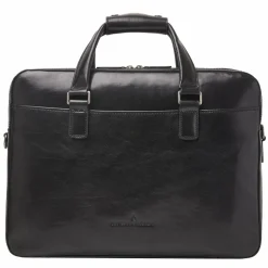 Hot Castelijn & Beerens Paul Aktentasche Leder 41 cm Laptopfach schwarz