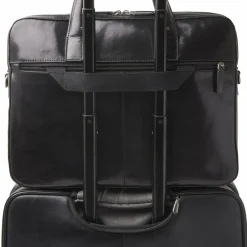 Hot Castelijn & Beerens Paul Aktentasche Leder 41 cm Laptopfach schwarz
