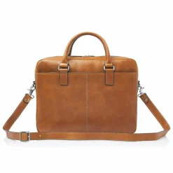 Castelijn & Beerens Laptoptaschen|Aktentaschen<Peter Aktentasche RFID Schutz Leder 40 cm Laptopfach light brown