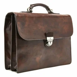 Castelijn & Beerens Laptoptaschen|Aktentaschen<Rien Aktentasche RFID Leder 39,5 cm Laptopfach cognac