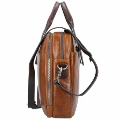 Castelijn & Beerens Rien Aktentasche RFID Leder 41 cm Laptopfach