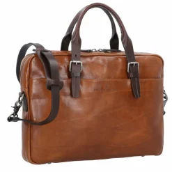 Castelijn & Beerens Laptoptaschen|Aktentaschen<Rien Aktentasche RFID Leder 41 cm Laptopfach braun