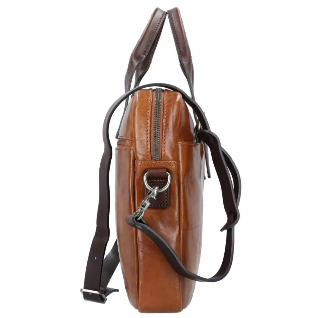 Castelijn & Beerens Laptoptaschen|Aktentaschen<Rien Aktentasche RFID Leder 41 cm Laptopfach braun