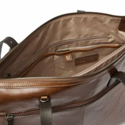 Castelijn & Beerens Schultertaschen<Rien Schultertasche RFID Schutz Leder 40 cm Laptopfach cognac2