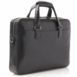Outlet Castelijn & Beerens Ted Aktentasche Leder 41 cm Laptopfach schwarz