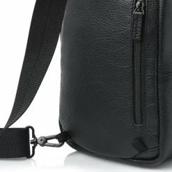 Castelijn & Beerens Umhängetaschen<Umhängetasche RFID Schutz Leder 17 cm black