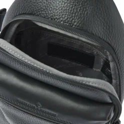 Castelijn & Beerens Umhängetaschen<Umhängetasche RFID Schutz Leder 17 cm black