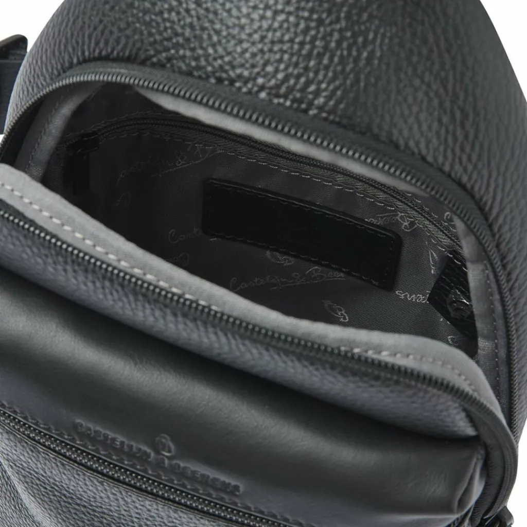 Castelijn & Beerens Umhängetaschen<Umhängetasche RFID Schutz Leder 17 cm black