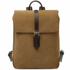 Castelijn & Beerens Lederrucksäcke|Business-Rucksäcke<Veneto Business-Rucksack RFID Schutz Leder 39 cm Laptopfach taupe