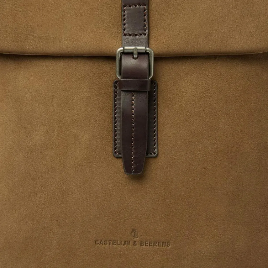 Castelijn & Beerens Lederrucksäcke|Business-Rucksäcke<Veneto Business-Rucksack RFID Schutz Leder 39 cm Laptopfach taupe