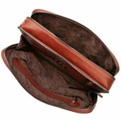 Castelijn & Beerens Laptoptaschen|Aktentaschen<Verona Aktentasche RFID Leder 43 cm Laptopfach lightbrown