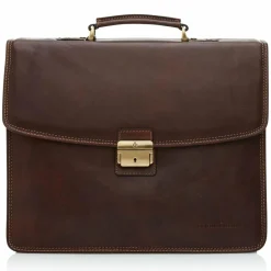 Online Castelijn & Beerens Verona Aktentasche RFID Leder 41 cm Laptopfach mocca