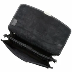 Castelijn & Beerens Laptoptaschen|Aktentaschen<Verona Aktentasche RFID Leder 40 cm Laptopfach black