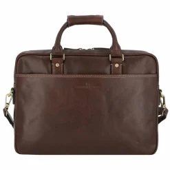 New Castelijn & Beerens Verona Aktentasche RFID Leder 41 cm Laptopfach mocca