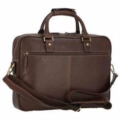 New Castelijn & Beerens Verona Aktentasche RFID Leder 41 cm Laptopfach mocca