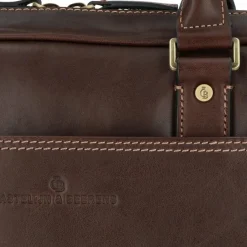 New Castelijn & Beerens Verona Aktentasche RFID Leder 41 cm Laptopfach mocca