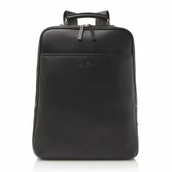 Outlet Castelijn & Beerens Verona Rucksack RFID Leder 40 cm Laptopfach black
