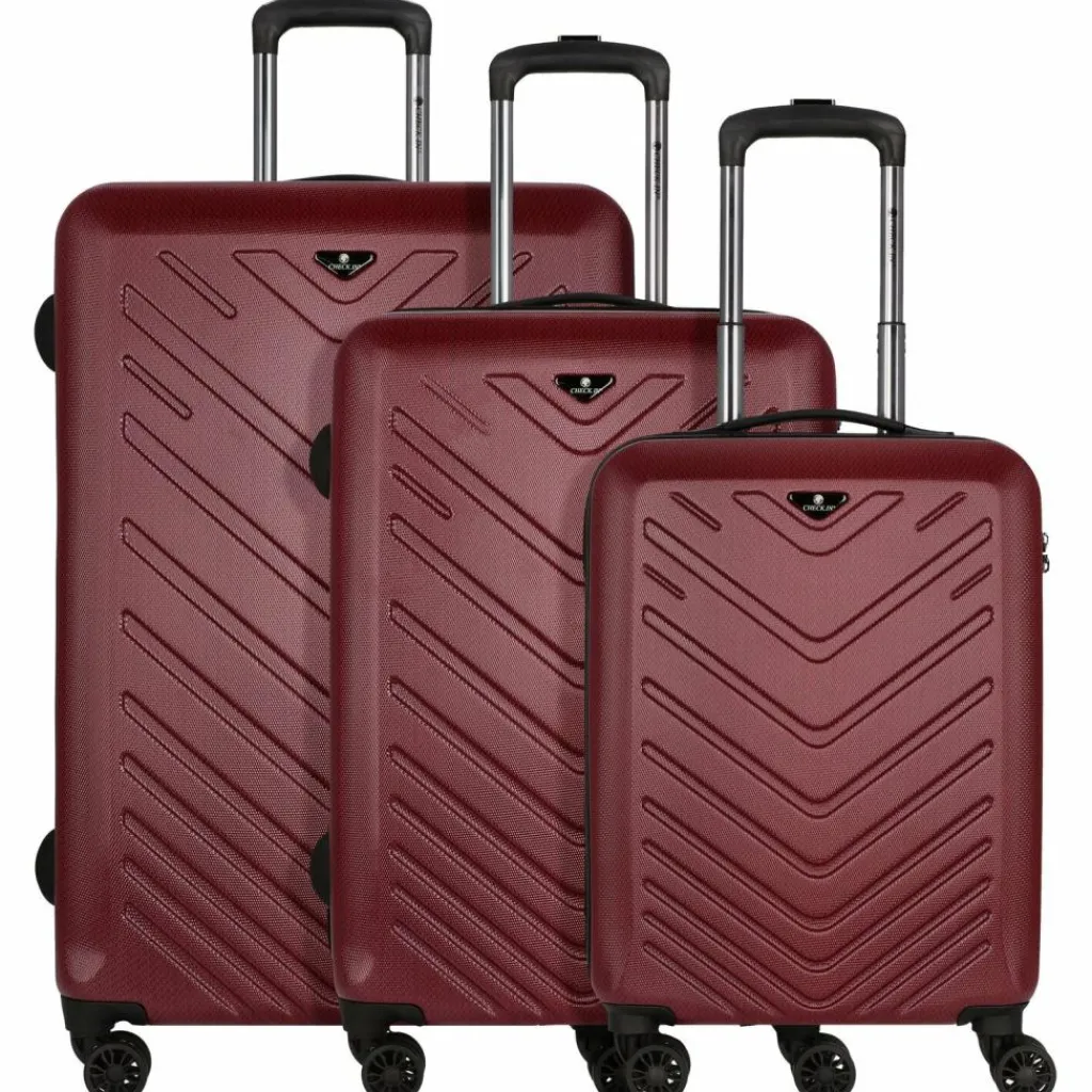 Check.In Koffersets Als Hartgepäck|Koffersets 3-Teilig<Mailand 4-Rollen Kofferset 3tlg. rot