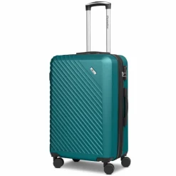 Hot Check.In Paradise 2.0 4 Rollen Kofferset 3-teilig mit Dehnfalte smaragd green