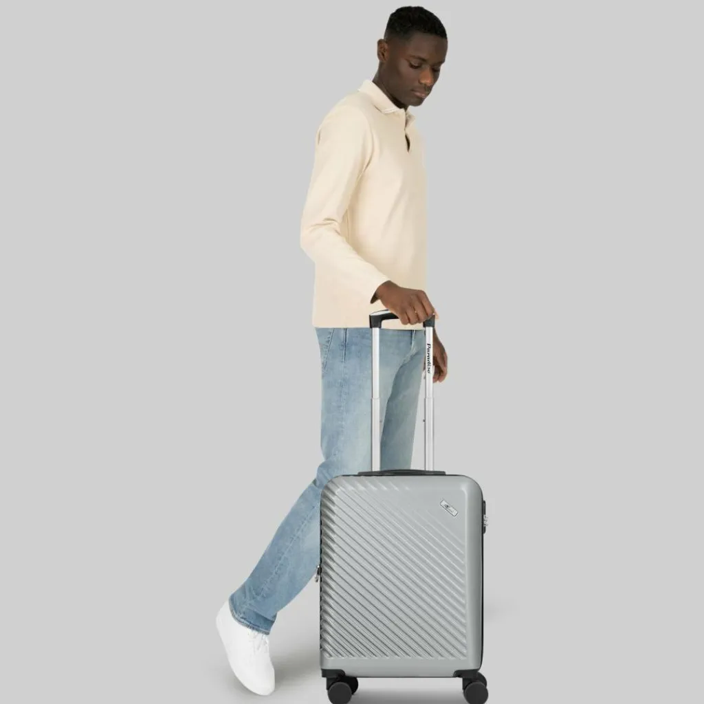 Check.In Hartgepäck Kabinengepäck|4-Rollen Kabinentrolleys<Paradise 2.0 4 Rollen Kabinentrolley S 55 cm mit Dehnfalte stone grey