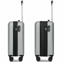 Check.In Hartgepäck Kabinengepäck|4-Rollen Kabinentrolleys<Paradise 2.0 4 Rollen Kabinentrolley S 55 cm mit Dehnfalte stone grey