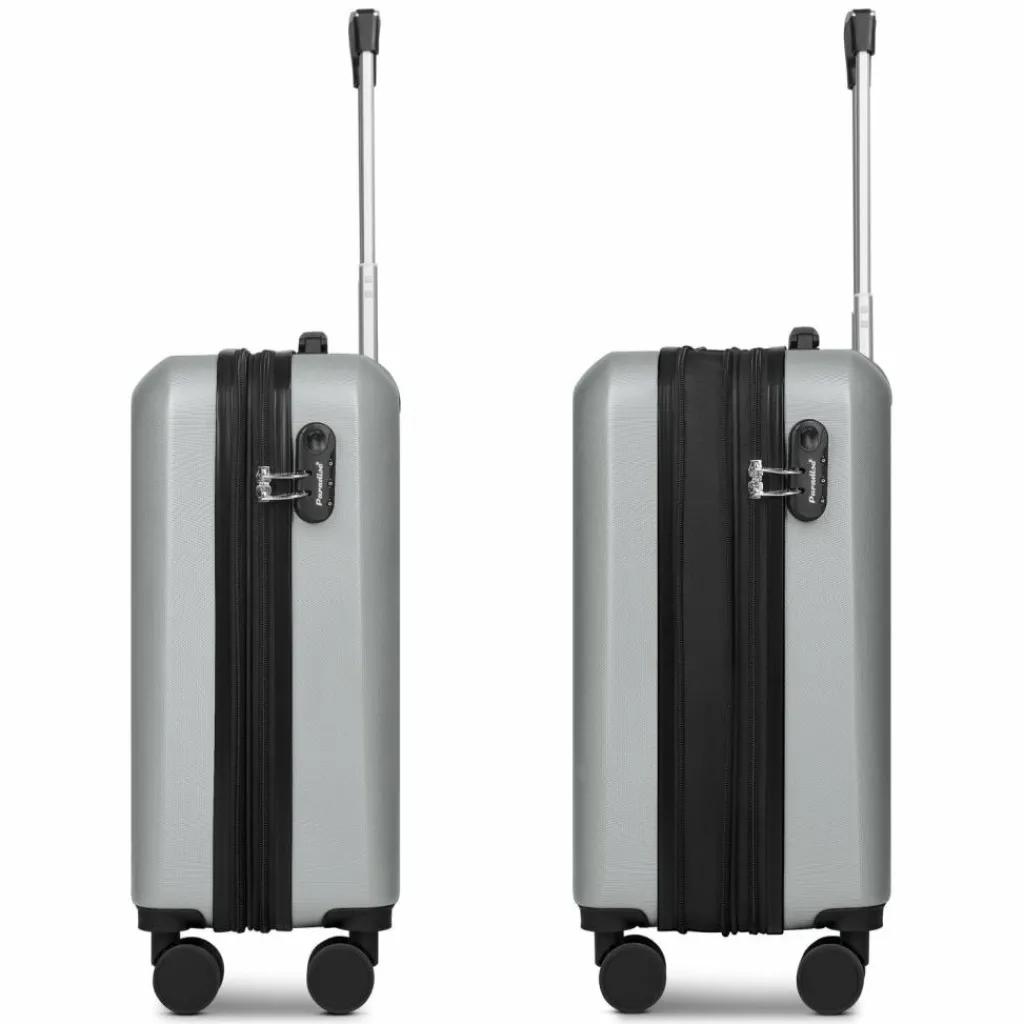 Check.In Hartgepäck Kabinengepäck|4-Rollen Kabinentrolleys<Paradise 2.0 4 Rollen Kabinentrolley S 55 cm mit Dehnfalte stone grey