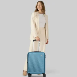 Outlet Check.In Paradise 2.0 4 Rollen Kabinentrolley S 55 cm mit Dehnfalte glacier blue