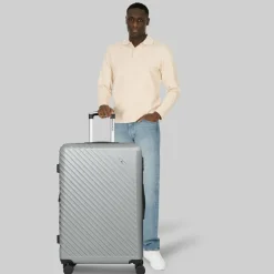 Outlet Check.In Paradise 2.0 4 Rollen Trolley L 78 cm mit Dehnfalte stone grey