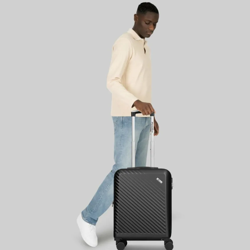 Check.In Hartgepäck Kabinengepäck|4-Rollen Kabinentrolleys<Paradise 2.0 4 Rollen Kabinentrolley S 55 cm mit Dehnfalte black