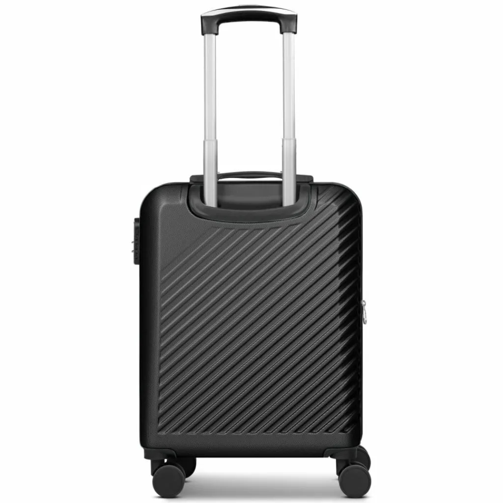 Check.In Hartgepäck Kabinengepäck|4-Rollen Kabinentrolleys<Paradise 2.0 4 Rollen Kabinentrolley S 55 cm mit Dehnfalte black