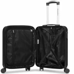 Check.In Hartgepäck Kabinengepäck|4-Rollen Kabinentrolleys<Paradise 2.0 4 Rollen Kabinentrolley S 55 cm mit Dehnfalte black