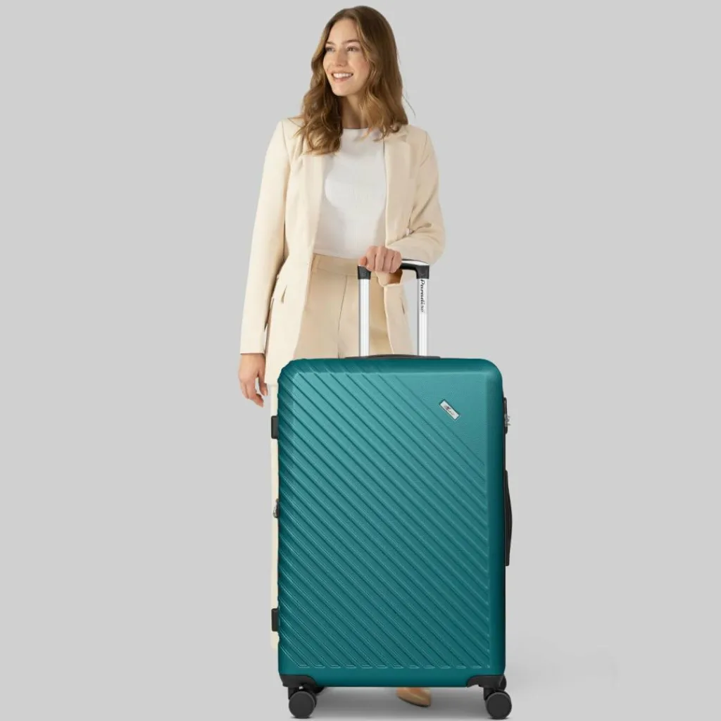 Hot Check.In Paradise 2.0 4 Rollen Trolley L 78 cm mit Dehnfalte smaragd green