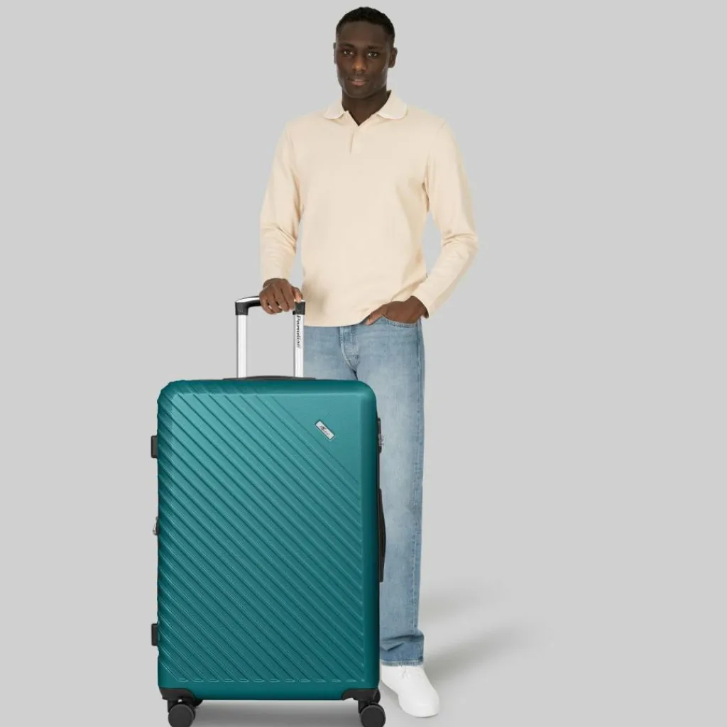 Hot Check.In Paradise 2.0 4 Rollen Trolley L 78 cm mit Dehnfalte smaragd green