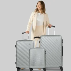 Check.In Paradise 2.0 4 Rollen Kofferset 3-teilig mit Dehnfalte