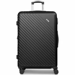 Check.In Hartgepäck|4-Rollen Koffer<Paradise 2.0 4 Rollen Trolley L 78 cm mit Dehnfalte black
