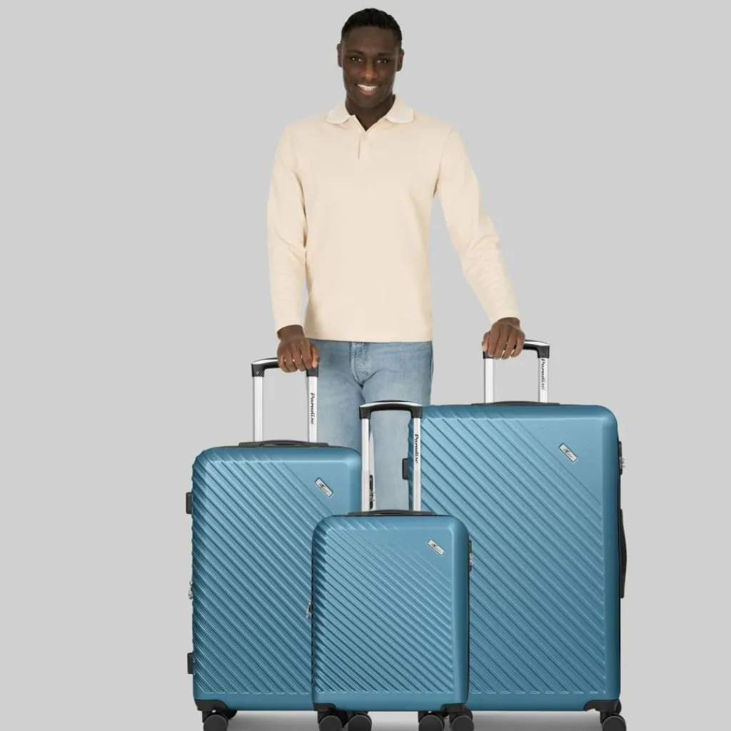 Check.In Koffersets Als Hartgepäck|Koffersets 3-Teilig<Paradise 2.0 4 Rollen Kofferset 3-teilig mit Dehnfalte glacier blue