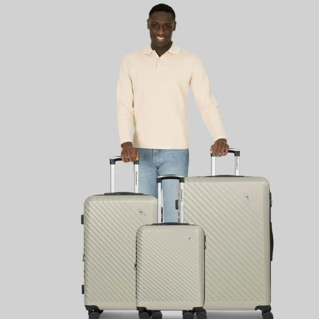 Check.In Koffersets Als Hartgepäck|Koffersets 3-Teilig<Paradise 2.0 4 Rollen Kofferset 3-teilig mit Dehnfalte eggshell