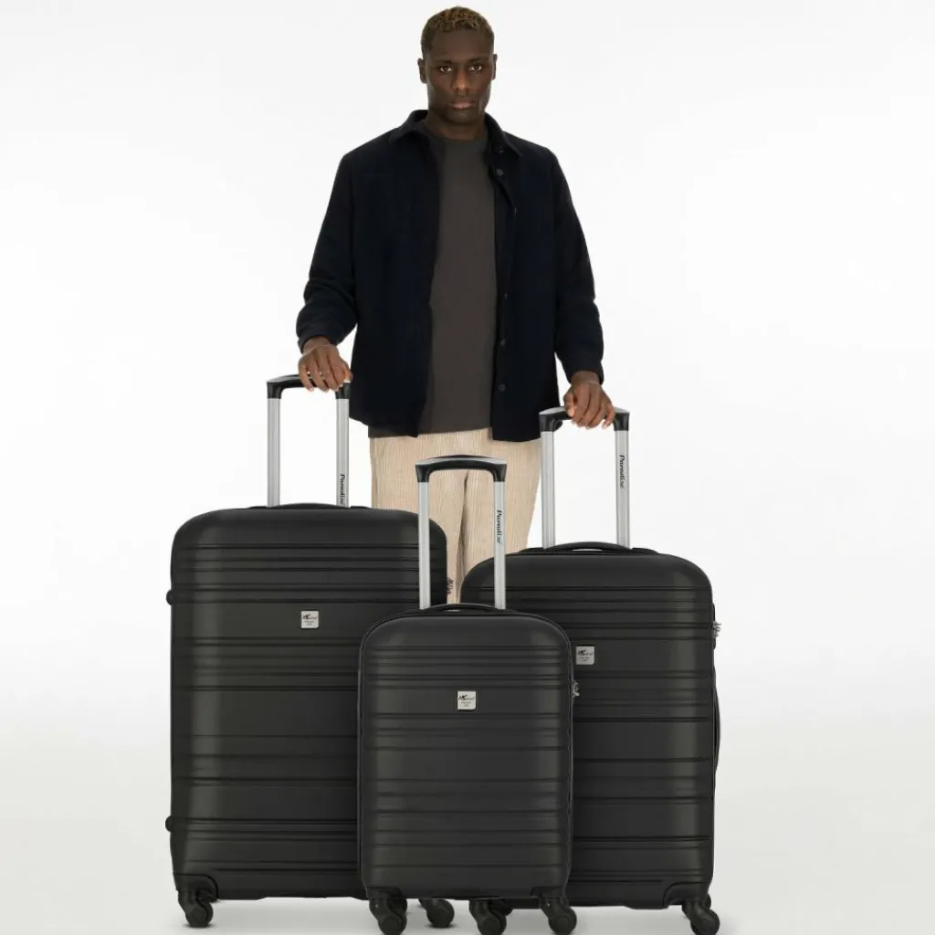 Check.In Koffersets Als Hartgepäck|Koffersets 3-Teilig<Paradise 4 Rollen Kofferset 3-teilig schwarz