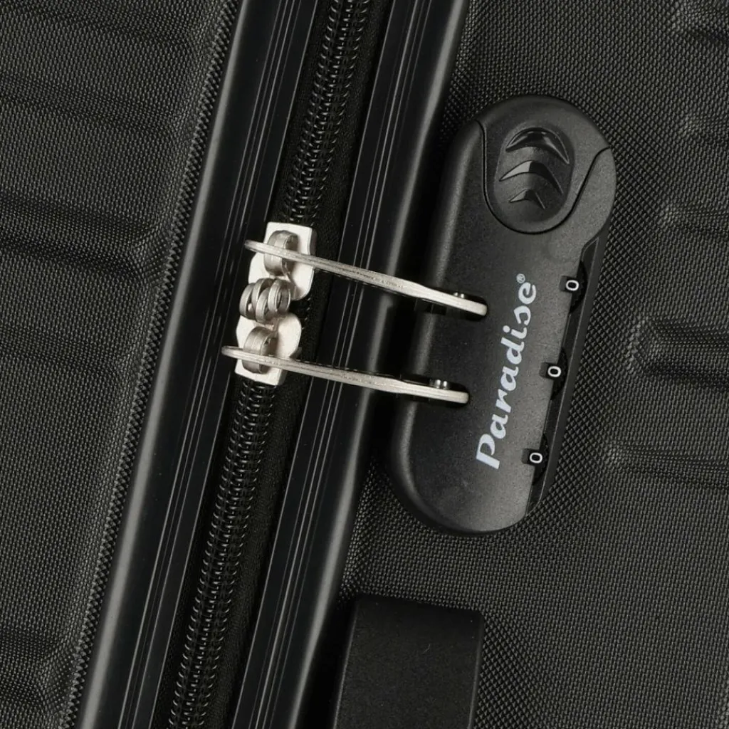 Check.In Koffersets Als Hartgepäck|Koffersets 3-Teilig<Paradise 4 Rollen Kofferset 3-teilig schwarz