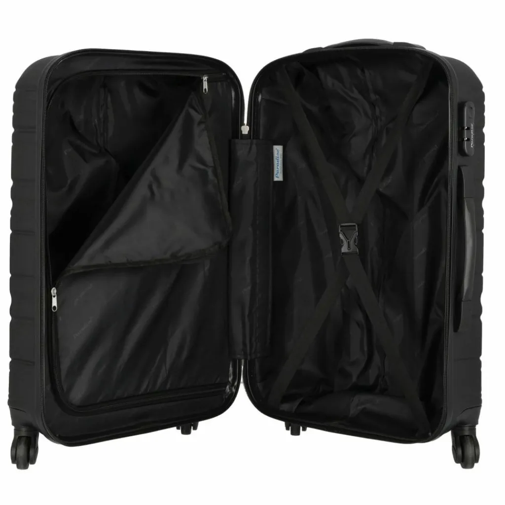 Check.In Koffersets Als Hartgepäck|Koffersets 3-Teilig<Paradise 4 Rollen Kofferset 3-teilig schwarz