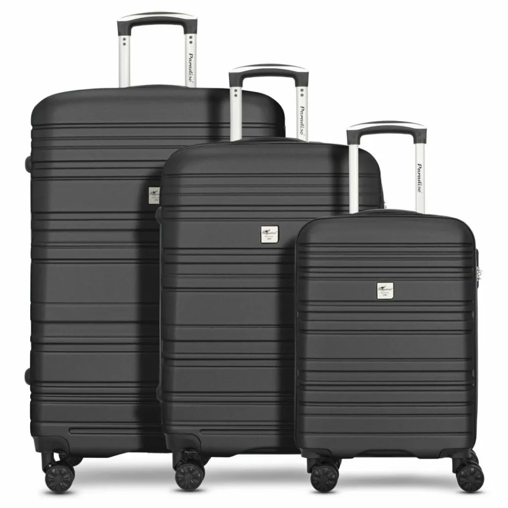 Check.In Koffersets Als Hartgepäck|Koffersets 3-Teilig<Paradise 4 Rollen Kofferset 3-teilig black