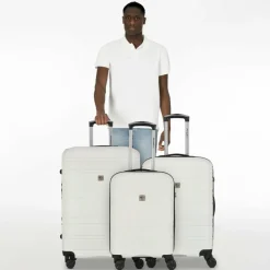 Check.In Paradise 4 Rollen Kofferset 3-teilig weiß