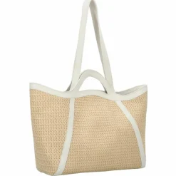 New Coccinelle Amalia Shopper Tasche 48 cm natural-blanco