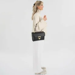 Coccinelle Schultertaschen<Arlettis Schultertasche Leder 25 cm noir