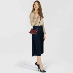 Clearance Coccinelle Aura Schultertasche Leder 22 cm ribes