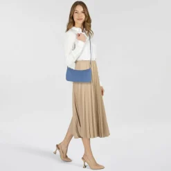 Best Coccinelle Aura Umhängetasche Leder 21.5 cm azul