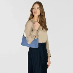 Best Coccinelle Aura Umhängetasche Leder 21.5 cm azul