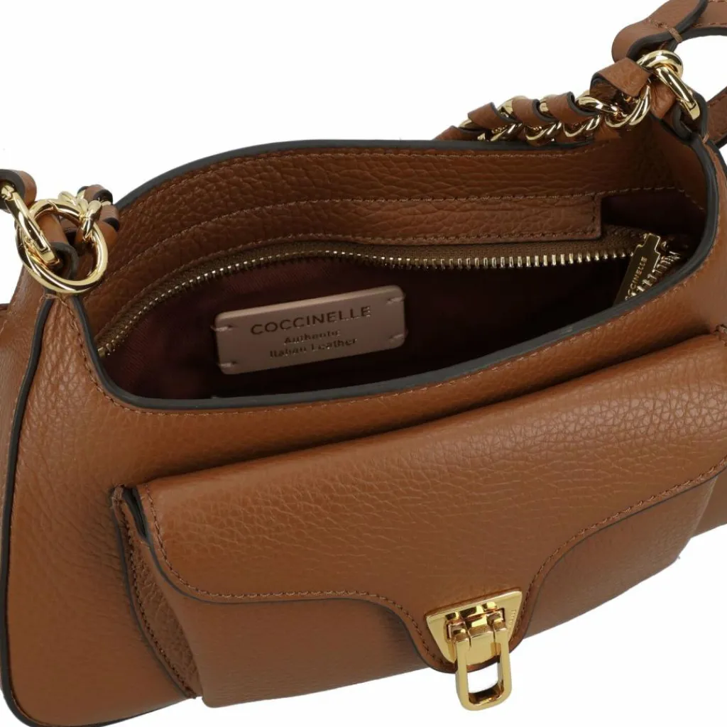 Online Coccinelle Beat Handtasche Leder 24 cm cognac